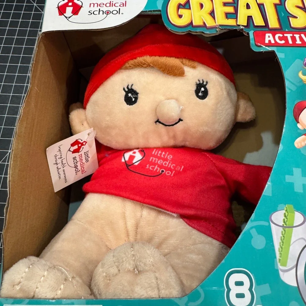 New Little Medical School Great Sibling Activity Set Plush Baby Doll Kit BBS03